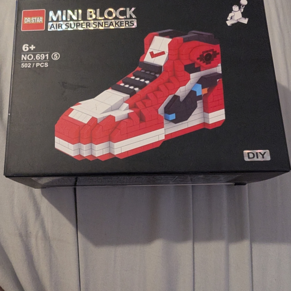 Nike Red and Black Building Block Set
